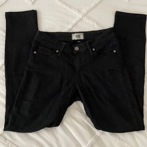 Paige black denim jeans.